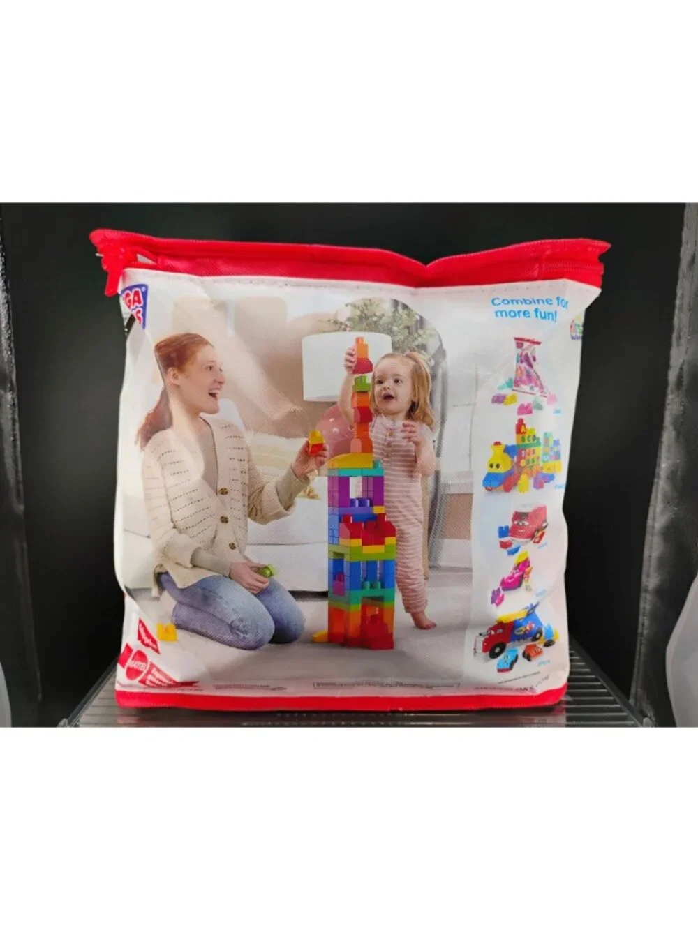 Fisher-Price Mega Bloks Big Building Bag 80 Pieces Toddler Ages 1+ Durable